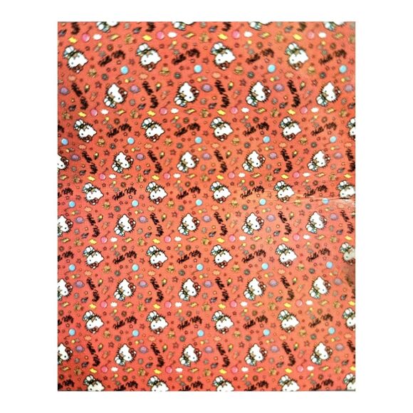 Hello Kitty Cloud Throw Orange Hamburger Soft Fleece Blanket 60" X 70" NEW - Picture 5 of 5